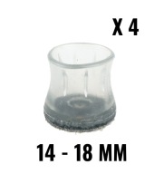 4x krytky nôh stolovej stoličky Ø14-18mm