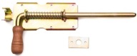 Závora s pružinou do dverí, pozinkovaná 320 mm