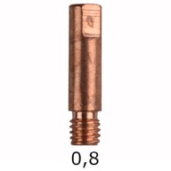 MIG MAG M6 KONCOVKA PRÚDOVÁ, dĺžka 25mm 0,8mm; 1 kus
