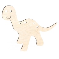 Drevená dekoračná dekorácia dinosaura, 8 cm, 10 cm