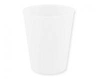 Opakovane použiteľný pohár, bielo-transparentný, 250 ml, 1 ks.