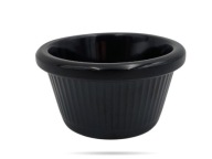 Šalátová misa melamínová ramekin 7,5 cm, čierna FROST