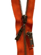 Zipsy oranžové kovové 5 mm 35 CM VÝROBCA