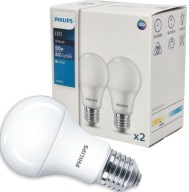 2x E27 A60 LED žiarovka 8W 2700K 806lm PHILIPS