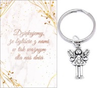 ĎAKUJEME HOSTOM DARČEK SVADOBNÝ ANJEL KĽÚČOVKA SPOMIENKY