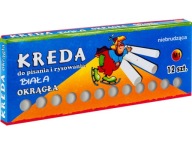 BIELE KRÚHLA ŠKOLSKÉ KRIEDY NA TABULE M1 12 KS