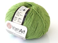 Jeans Yarn Umelecká priadza, zelená farba 69