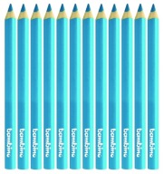 12x hrubé modré Bambino trojuholníkové pastelky