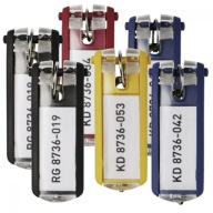 Odolné krúžky na kľúče, klip na kľúče, 6 kusov, vr