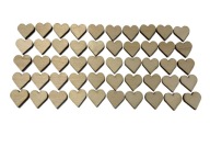 Drevené srdiečka srdiečka scrapki decoupage 50 ks