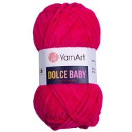 YarnArt DOLCE BABY plyšová priadza 50g FUCHSIA 759
