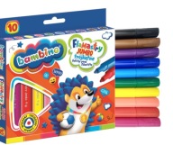 Jumbo Bambino trojuholníkové fixy 10 farieb