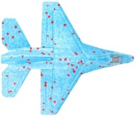 V2 KLZÁR LIETADLO S VYPÚŠŤOVAČOM STYROFOAM DETI SKY FIGHTER.