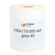 Termotransferové etikety 100x170mm 300ks 40mm