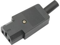 Zásuvka napájacieho konektora počítača pre zásuvkový kábel C13 IEC320