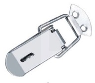 Niklový hrudný zámok 90x32mm, opasok