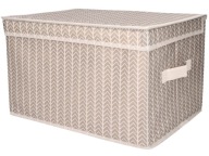 Textilný ORGANIZÉR BOX 40 x 30 x 25 cm s vekom - na ŠATNÍK
