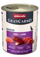 Príchuť ANIMONDA GranCarno Senior: hovädzie a jahňacie