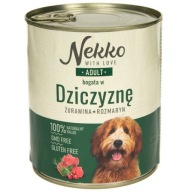Nekko Wet krmivo pre psov Srnčí rozmarín 800g