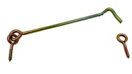 HÁČKOVÝ SKRUTOVÝ DVERE HÁKOVÝ ZAVER 350x8mm