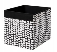 Policová vložka IKEA KALLAX, box DRONA, bielo/čierna