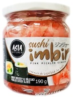 Ružový marinovaný zázvor na sushi 190g