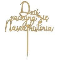 Náš svadobný príbeh začína dnes - GOLD Topper