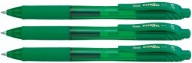 PENTEL gélové pero 0,7 MM BL107-D zelené x3
