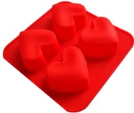SILIKÓNOVÁ FORMA NA MUFÍNOVÉ KUCHYNICE SRDCE SRDCE NA VALENTÍNA