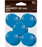 Kancelárske magnety na chladničku, tabule, 40 mm, modré, 10 ks. GRANDEE