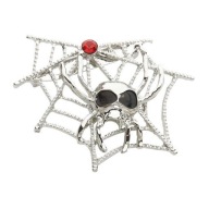SPIDER VAMPIRE HALLOWEEN BROŽ SPIDER WEBS