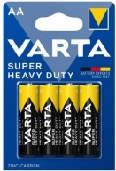 4x batéria VARTA Super Heavy Duty AA R6