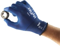 TENKÉ SILNÉ PRACOVNÉ RUKAVICE NITRILOVÉ HYFLEX 11-818 ANSELL 9