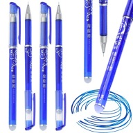 4x vymazateľné guľôčkové pero Vymazateľné pomocou ERASER MAGIC