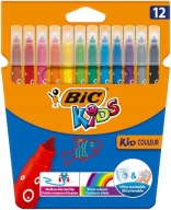 SADA popisovačov 12 farieb, popisovačov Kid Couleur BIC a popisovačov