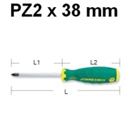 PZ2 x 38mm krížový skrutkovač D71Z238 Jonnesway