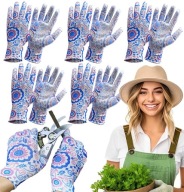 5x V2 ZÁHRADNÉ PRACOVNÉ RUKAVICE OCHRANNÉ DÁMSKE RUKAVICE FARBA 5 párov MIX.