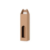 Krabička na víno s okienkom 95x95x405mm Balenie alkoholového džúsu