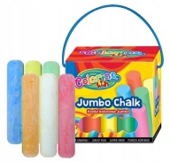 Jumbo farebná krieda, 15 ks pre deti na chodníky