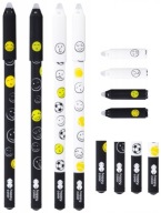 Zmazateľné, zmazateľné pero 0,5 mm modré Fun Emoji Smileys mix 1 ks