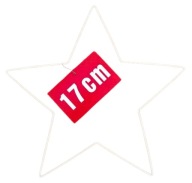 BIELA ​​kovová hviezda 17 cm - lapač snov