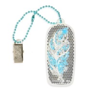 Reflexný prívesok Hard Feather Silver CE