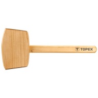 Drevené tesárske kladivo, štvorcové, 500g, drevená násada TOPEX 02A050