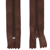 ŠPIRÁLOVÝ Zips #3 TENKÝ - 18 CM - HNEDÝ