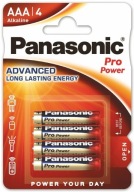 BATÉRIE Panasonic Pro Power LR03 AAA BLISTER 4 ks