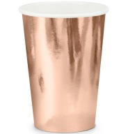 HRNČEKY papierové hrnčeky rose gold 220ml 6KS
