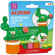 Sada plastelíny ALPINO CACTUS 25g x 4 farby Intenzívne jemné bez škvŕn