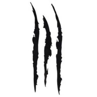 Vinylová nálepka na kapotu FENDER MONSTER CLAWS 22 x 6,5cm