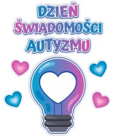 Letáková dekorácia - AUTIZMUS - Deň povedomia o autizme (60x65cm)