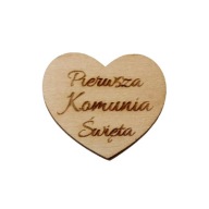 Srdce s gravírovaním pre anjela SRDCE, preglejka, 5 ks